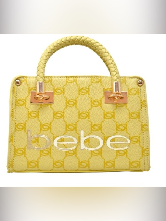 bebe Handbags - NWT Bebe Briella Small Satchel Bag Blonde (Yellow)